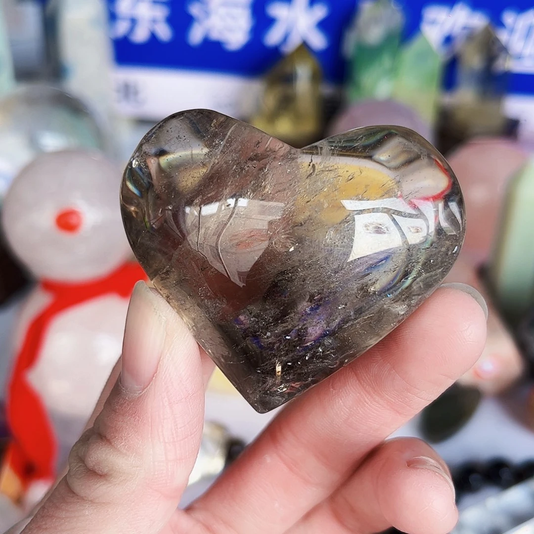 水晶天然水晶微瑕银S925镶嵌小***?