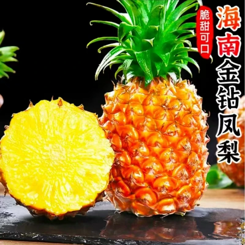 【海南直发，不发全黄果，按订单规格发货】海南金钻17号凤梨