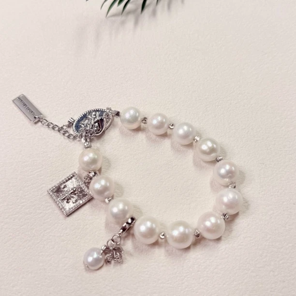 【六六中古】孤品天然淡水珍珠手链ty1806手围21以内珠子10-10.5