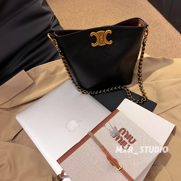 【凯旋水桶】2025秋冬新款水桶包 链条包小众腋下包百搭单肩斜挎包