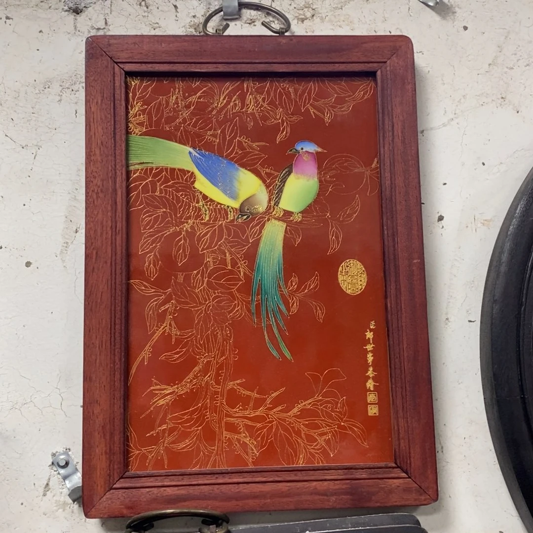 瓷40*30 景德镇瓷板画柴窑烧制