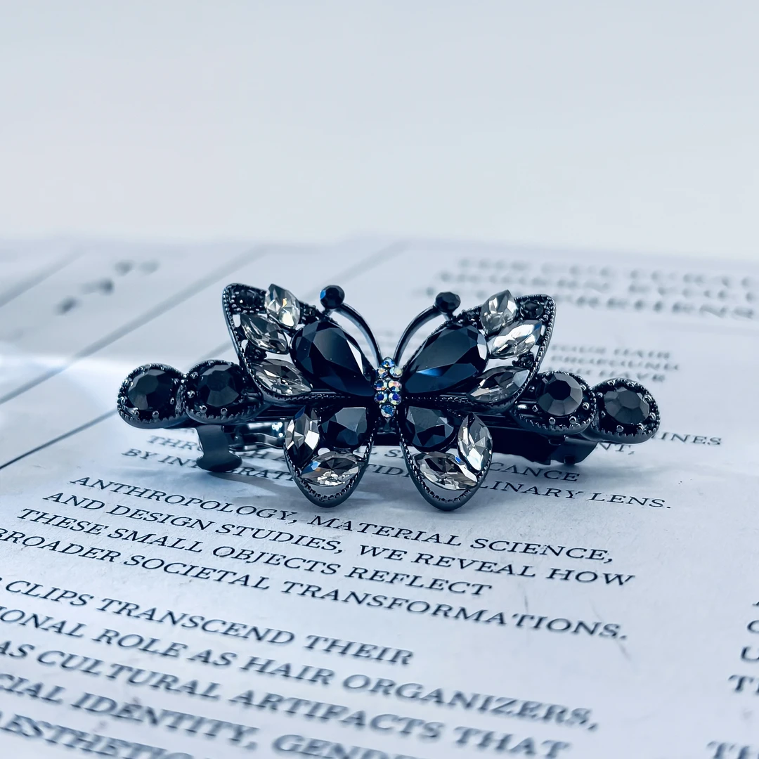 2043时尚简约蝴蝶发夹