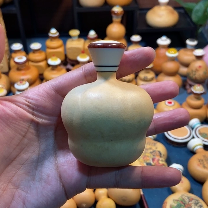 蜜蜡口熊脸钱袋葫芦