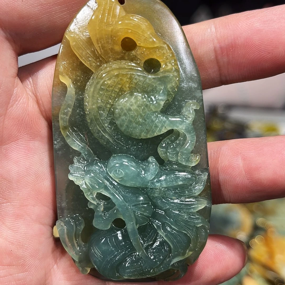 岫玉未镶嵌毛衣链