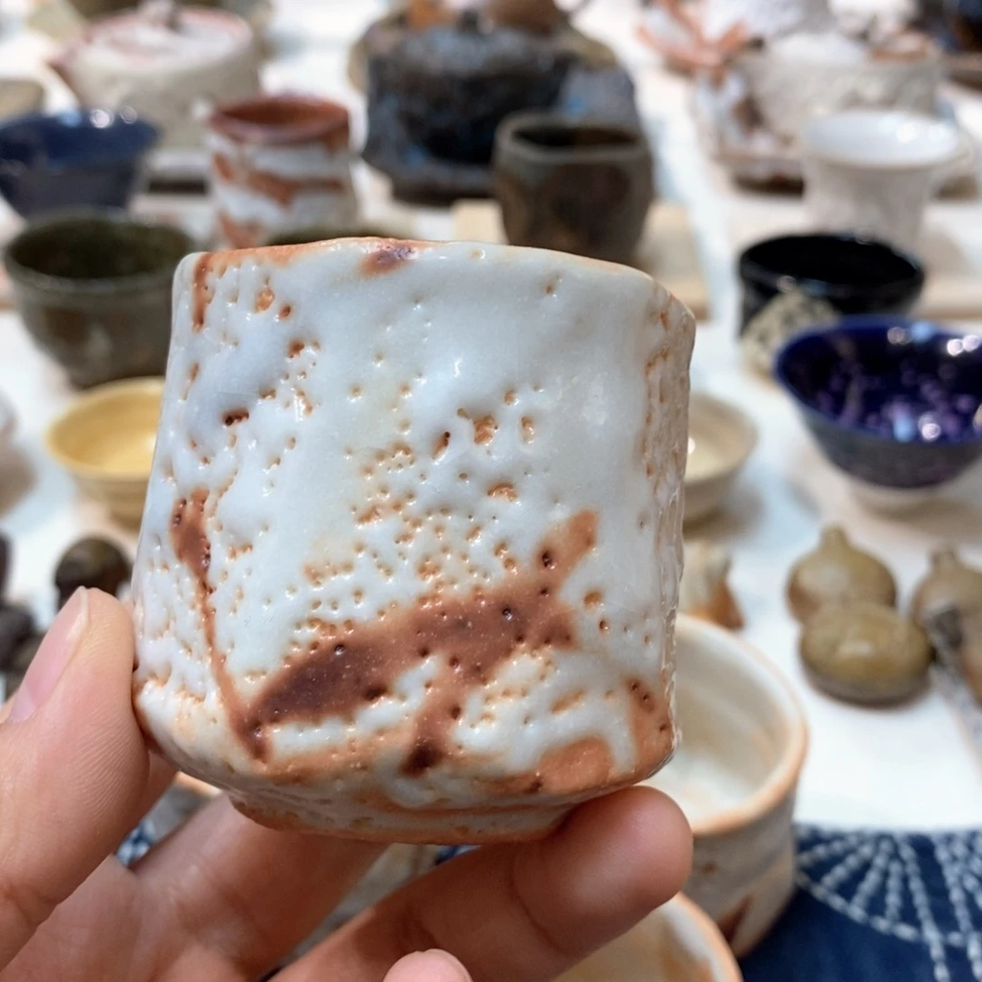柴烧侘寂粗陶茶具