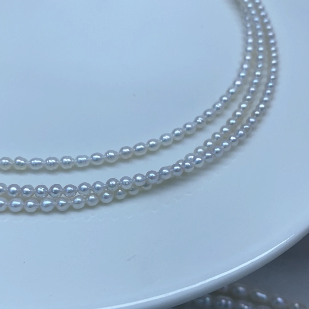淡水珍珠颈饰未镶嵌发3条