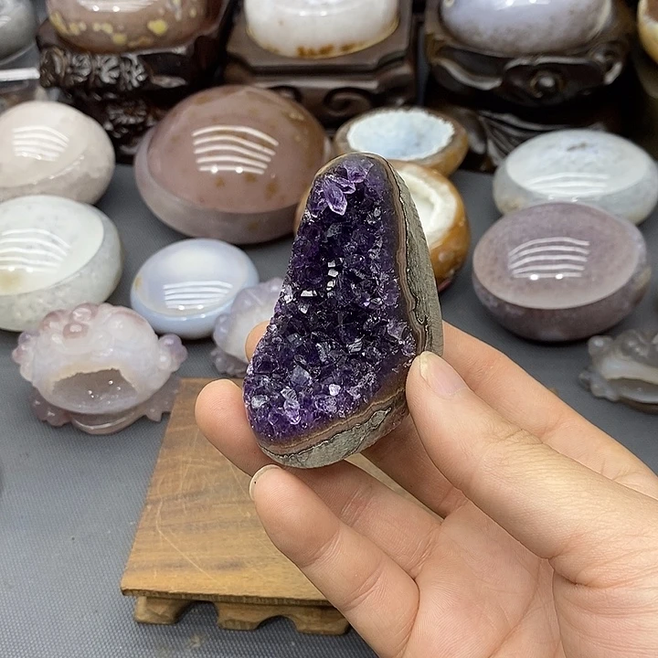 紫晶摆件未镶嵌紫晶