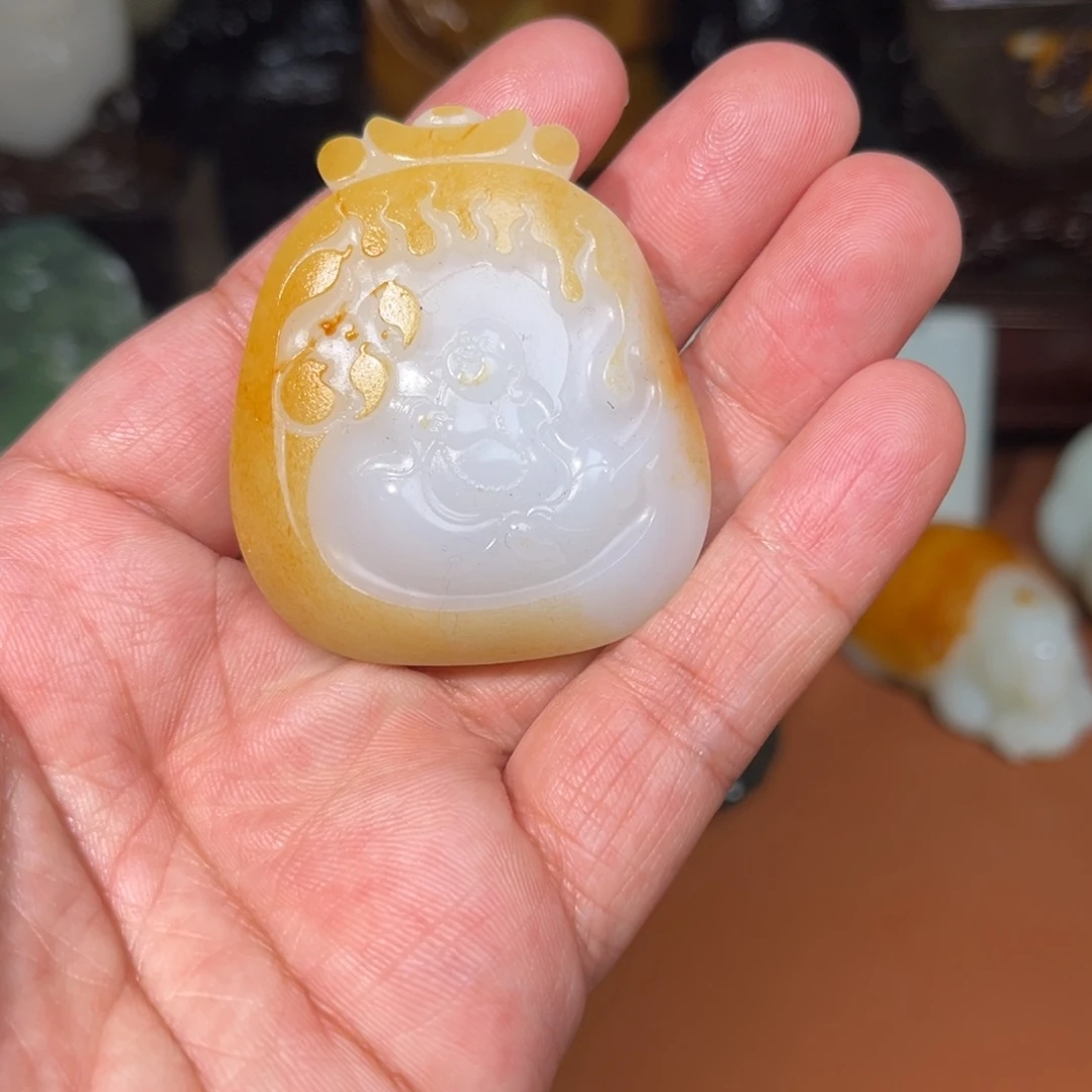 和田玉未镶嵌挂件