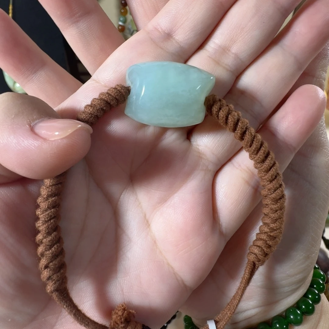 蛇纹石玉未镶嵌手绳