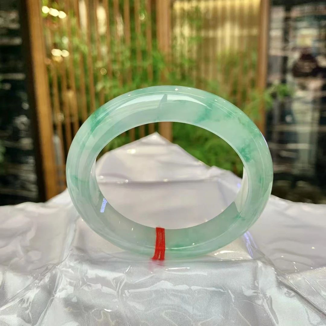 天然翡翠手镯 圈口55