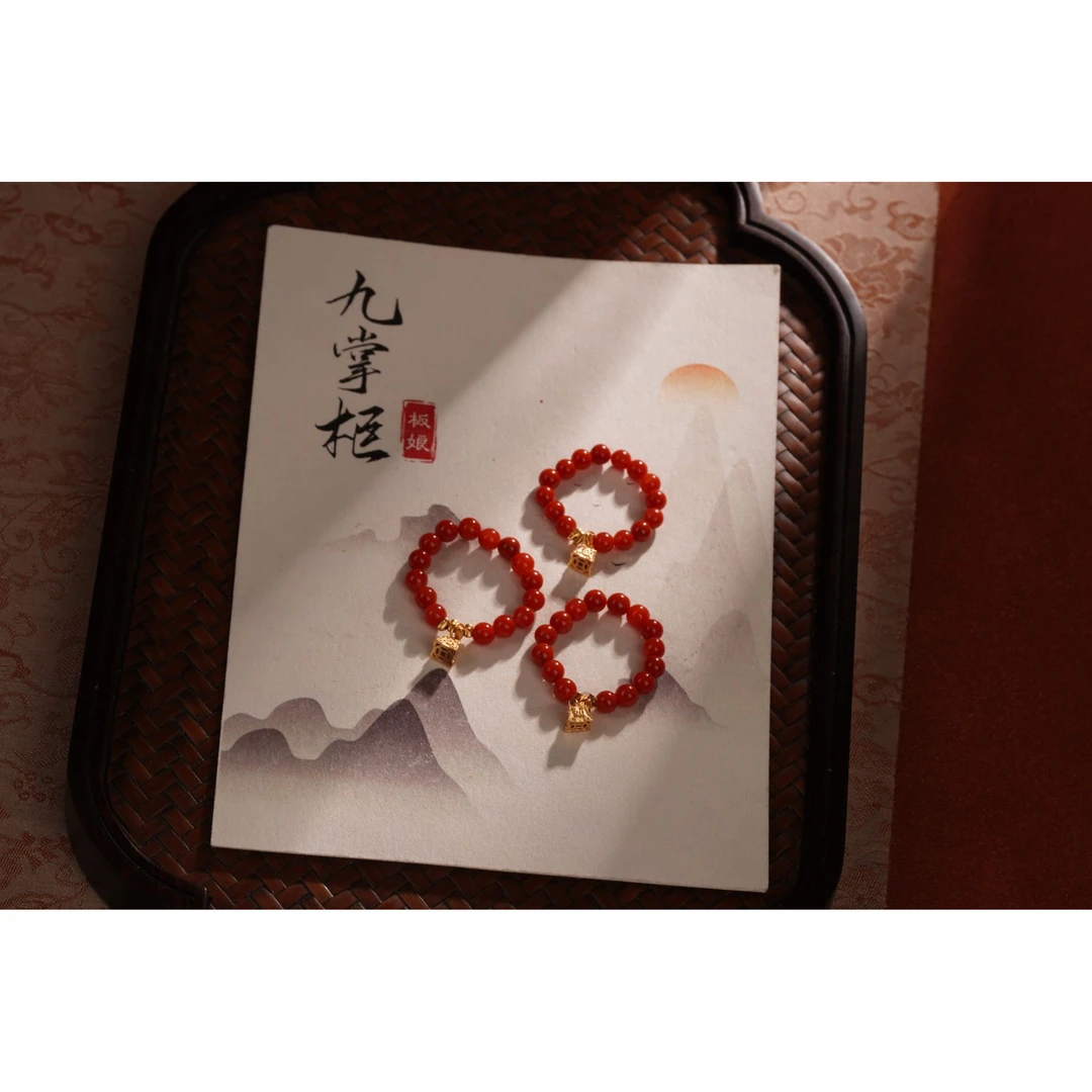 天然南红戒指多样性发其一4mm+【JJ092】