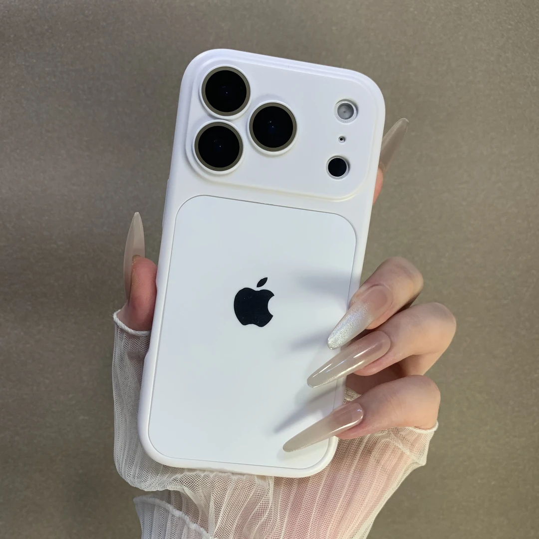 二合一防摔大视窗适用苹果17promax手机壳16简约15纯色14小众13女