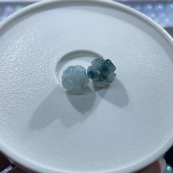 翡翠散珠翡翠莲花珠