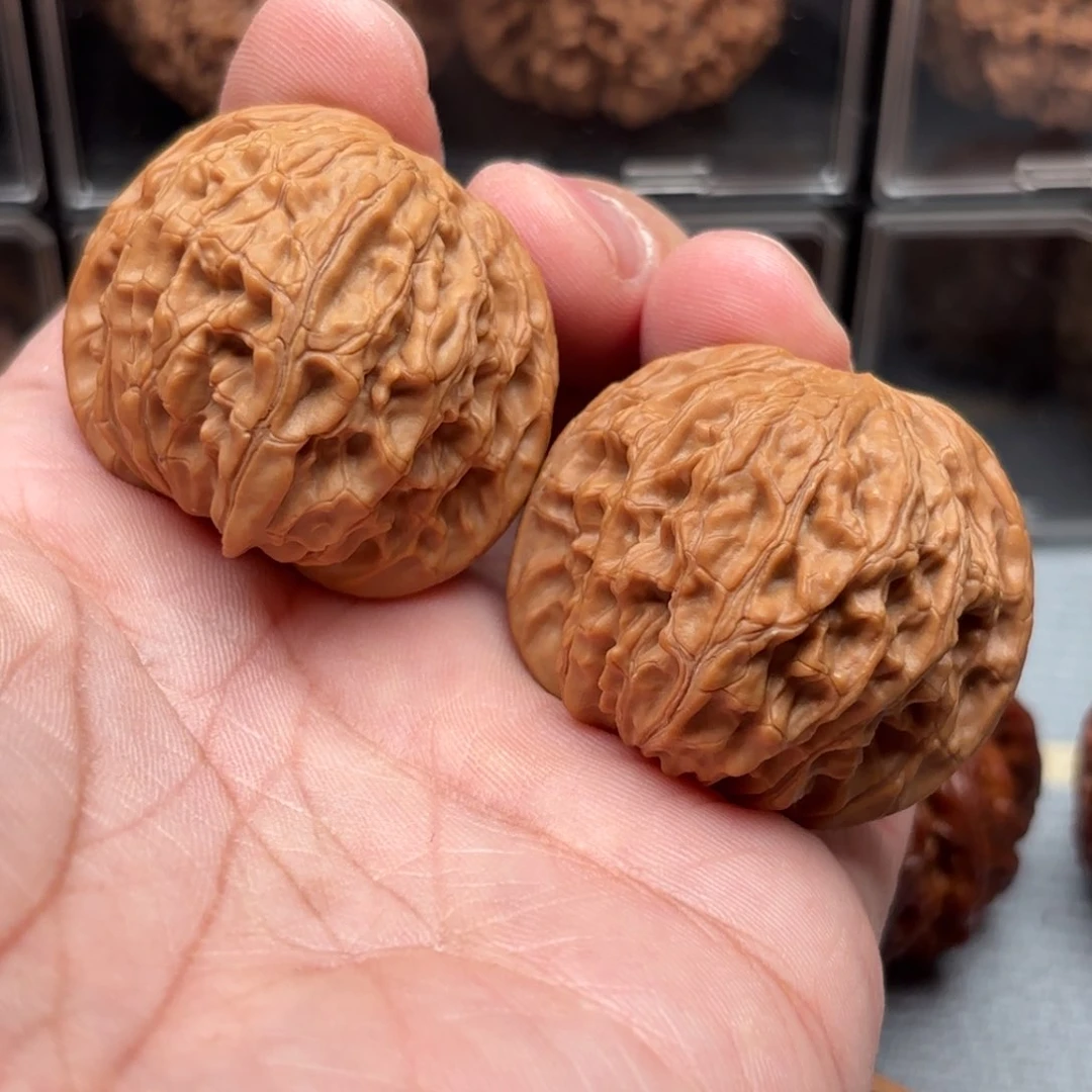 文玩核桃把件磨盘42