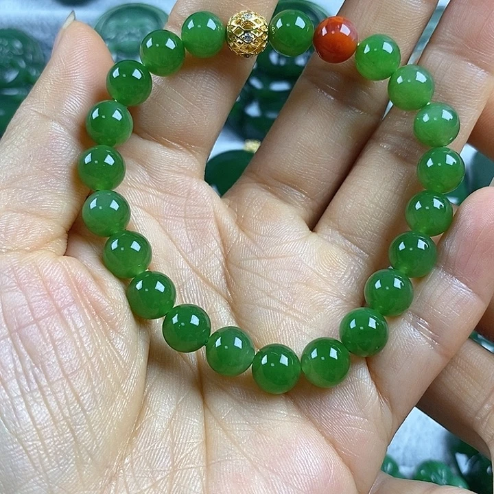 吊坠(不含链)未镶嵌和田玉（碧玉）