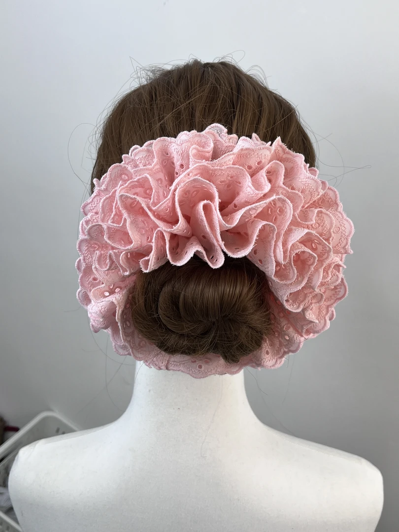 【小洋纯手工定制专属】粉色蕾丝发圈个人手工制品默认微瑕