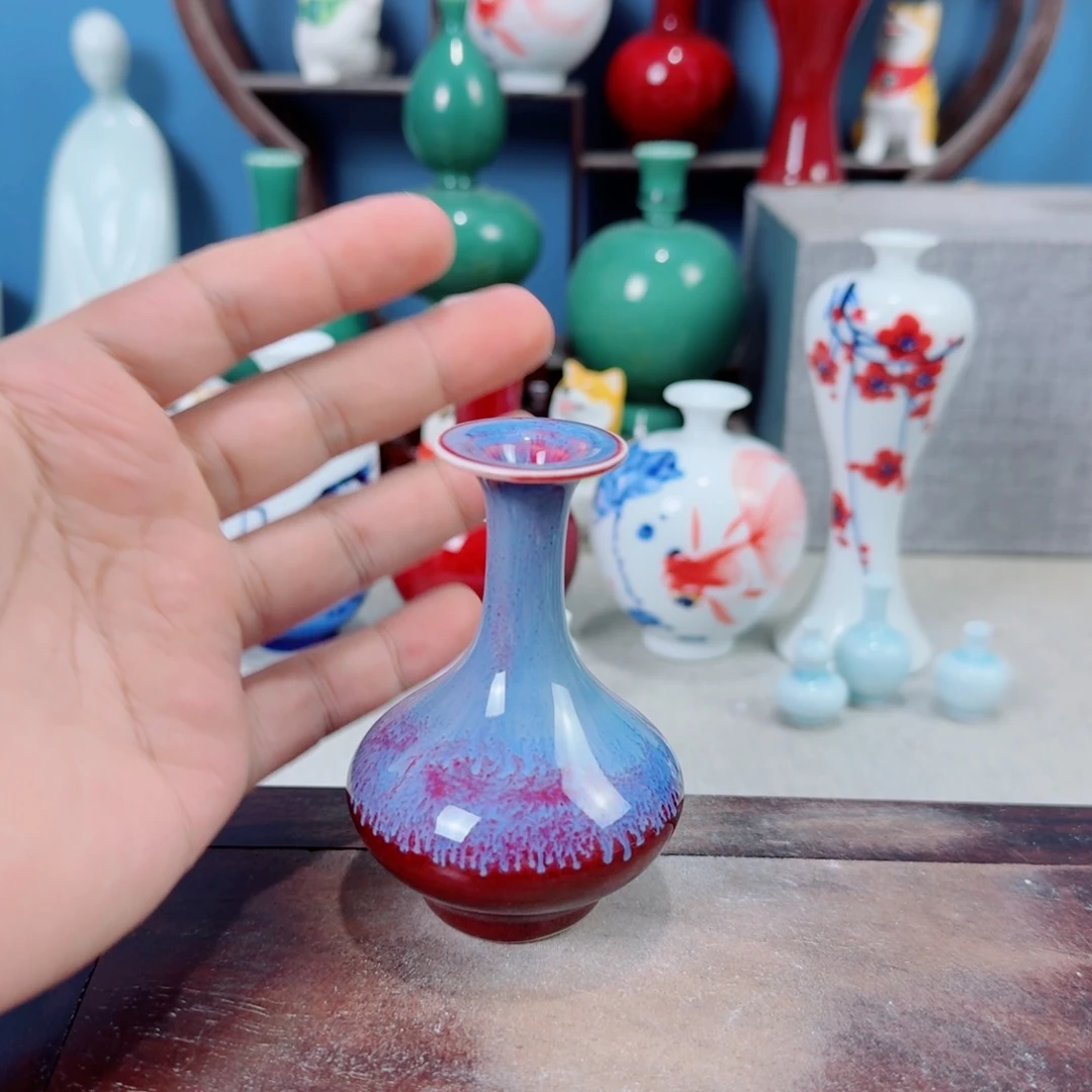陶瓷手工小花器摆件