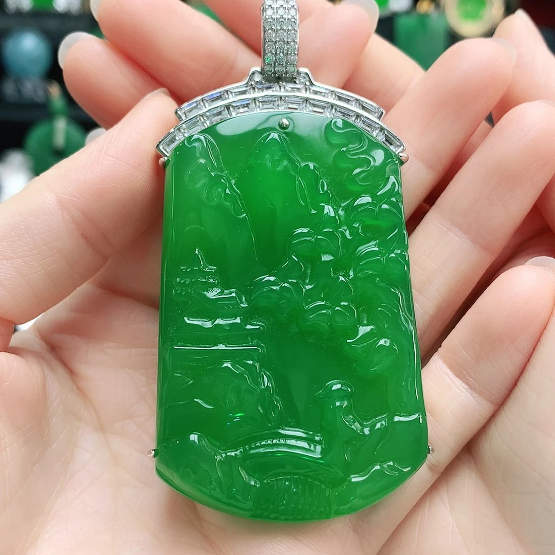 玛瑙/玉髓吊坠银S925镶嵌家****傅