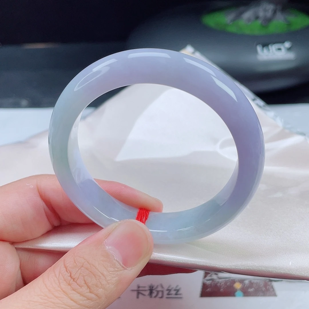 翡翠未镶嵌手镯正圈53