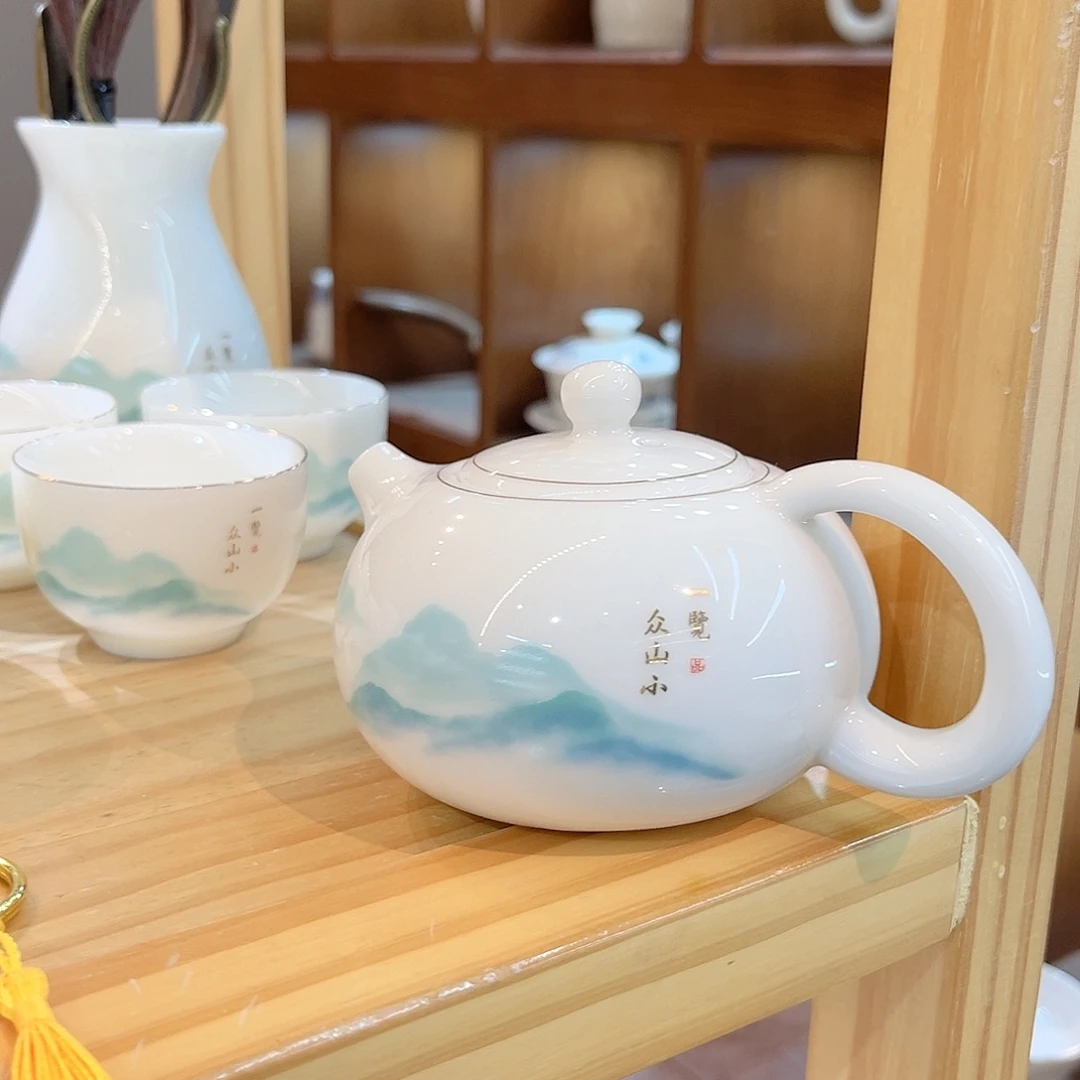 【御瓷斋】羊脂玉瓷茶具套装