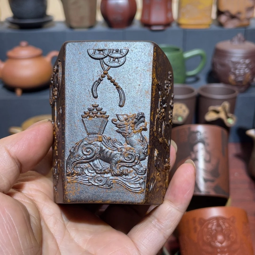 原矿紫砂手工主人杯