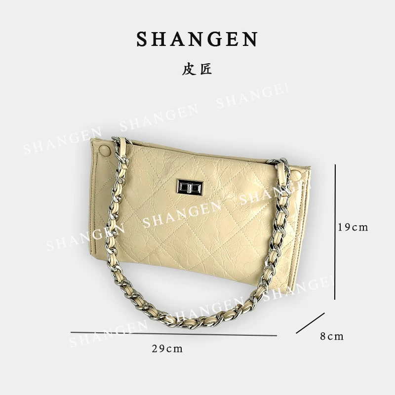 【尚恩CC】QYX-9790-沙砾色-轻奢时尚女士新款单肩斜挎包