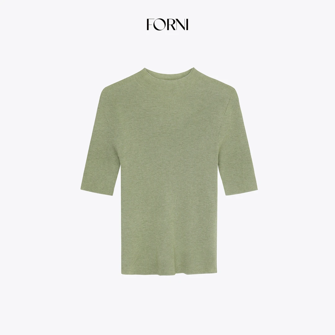 FORNI 沉浸式舒适 2025秋季热销无缝一体羊毛中袖打底衫