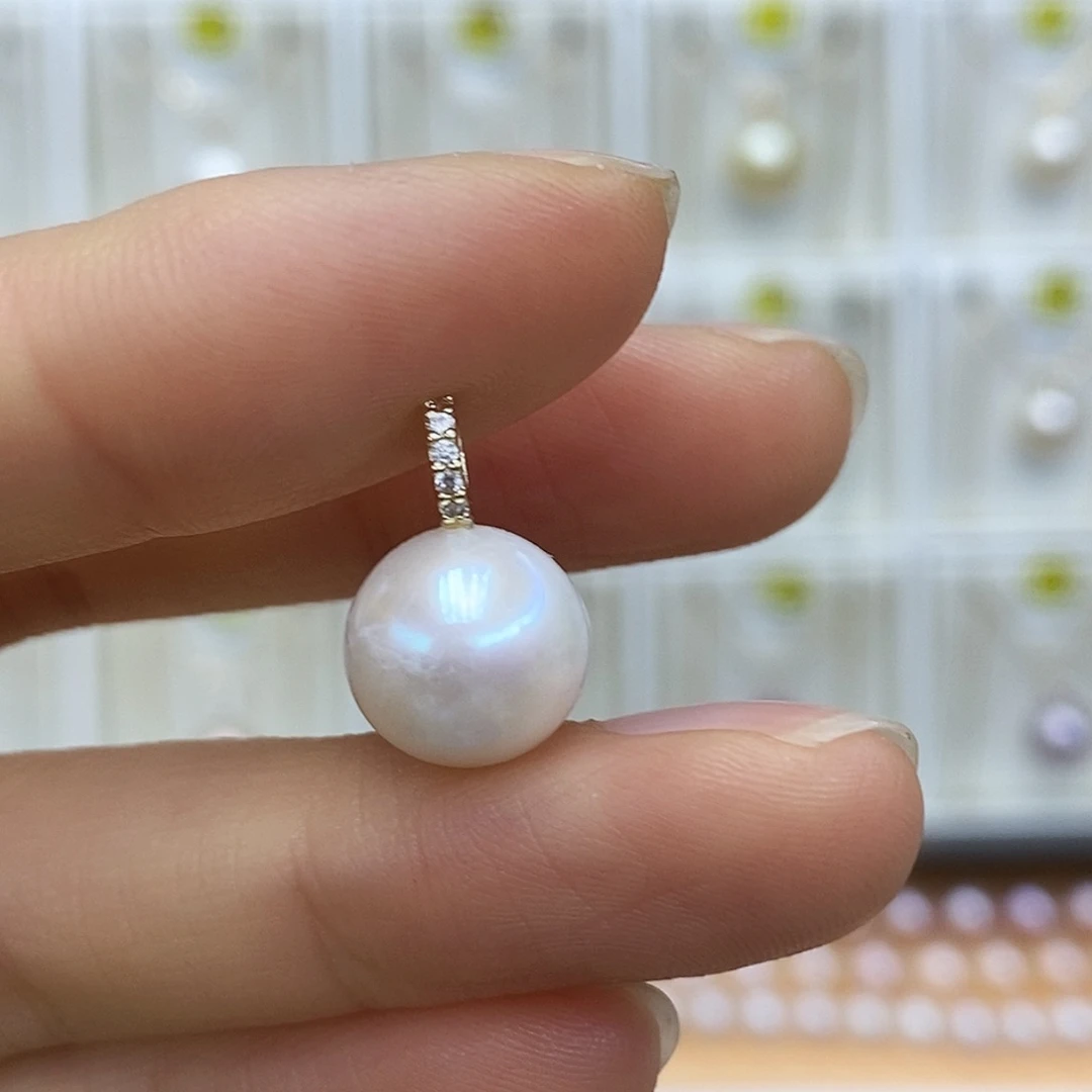 合金项链淡水珍珠