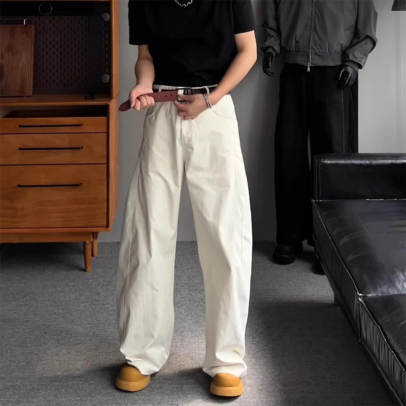 cleanfit白色弯刀裤子男夏季薄款尼龙速干工装裤宽松阔腿休闲长裤