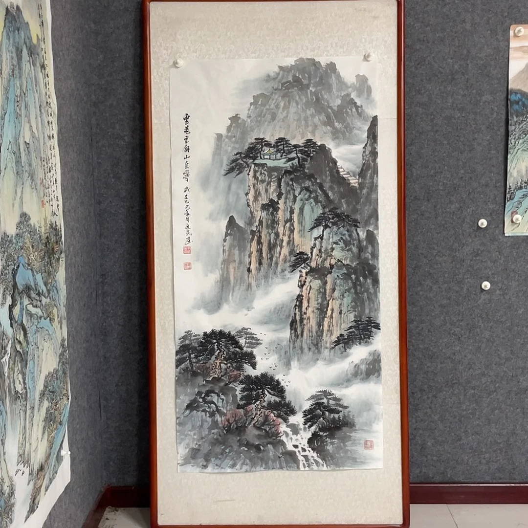国画四尺138.69画芯 不带框 捡漏