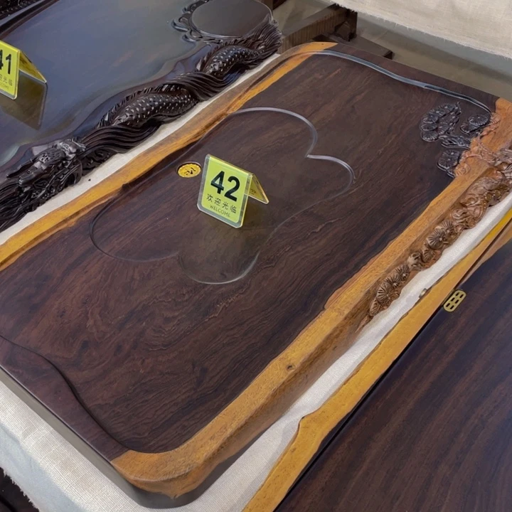 粗砂茶盘潘***?非洲进口黑檀木