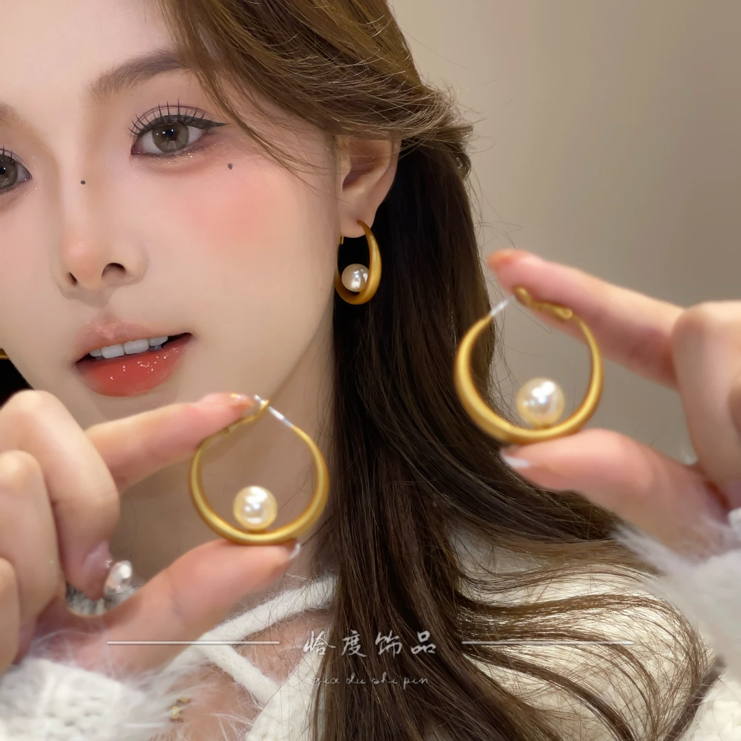 【恰度】小众高级感简约珠珠耳扣大气百搭