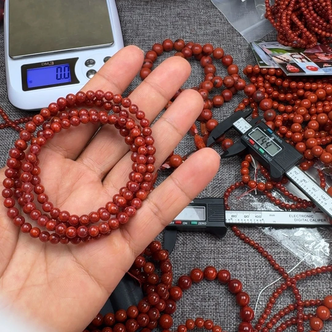 然***A南红玛瑙未镶嵌手链