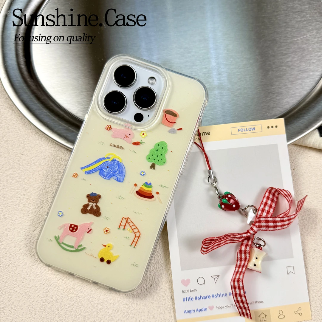 小动物IMD手机壳适用苹果华为vivo小米oppo女款iphone16/15