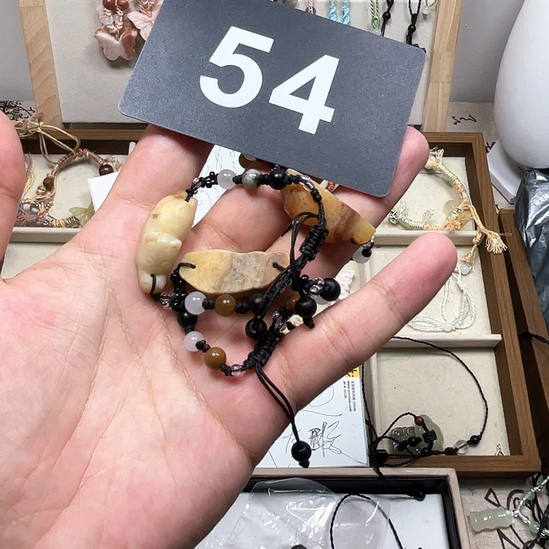 蛇纹石玉合金颈饰