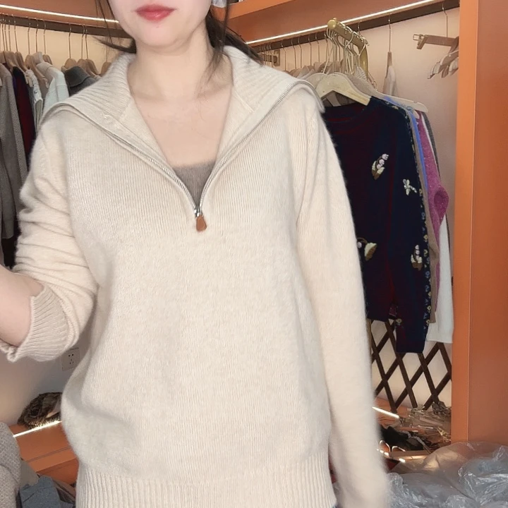 拉链米套头110斤哈哈