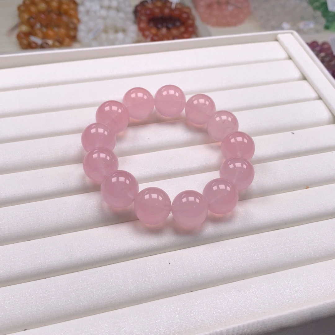 水晶手链未镶嵌马粉17，A66