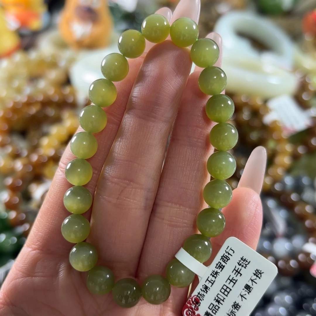 和田玉未镶嵌手串80