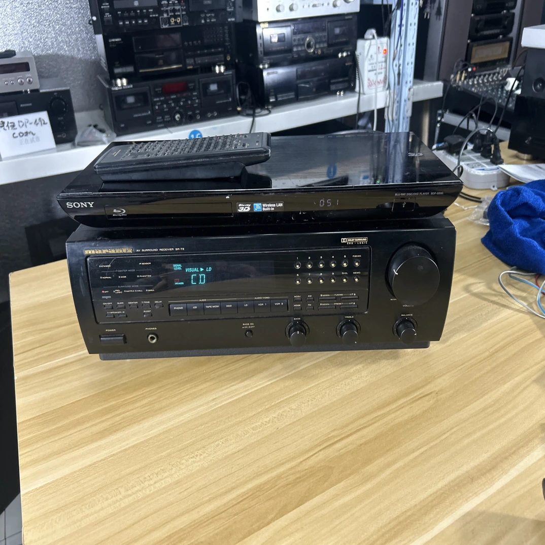 9新  马兰士sr73av功放，二手不包邮