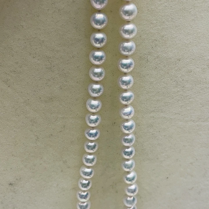 淡水珍珠颈饰银S925镶嵌7极光炫彩高品