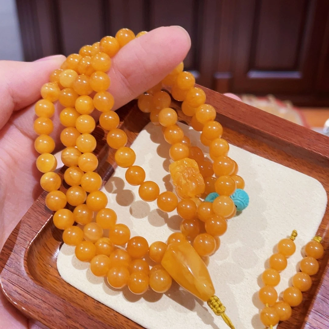 蜜蜡手链未镶嵌手串