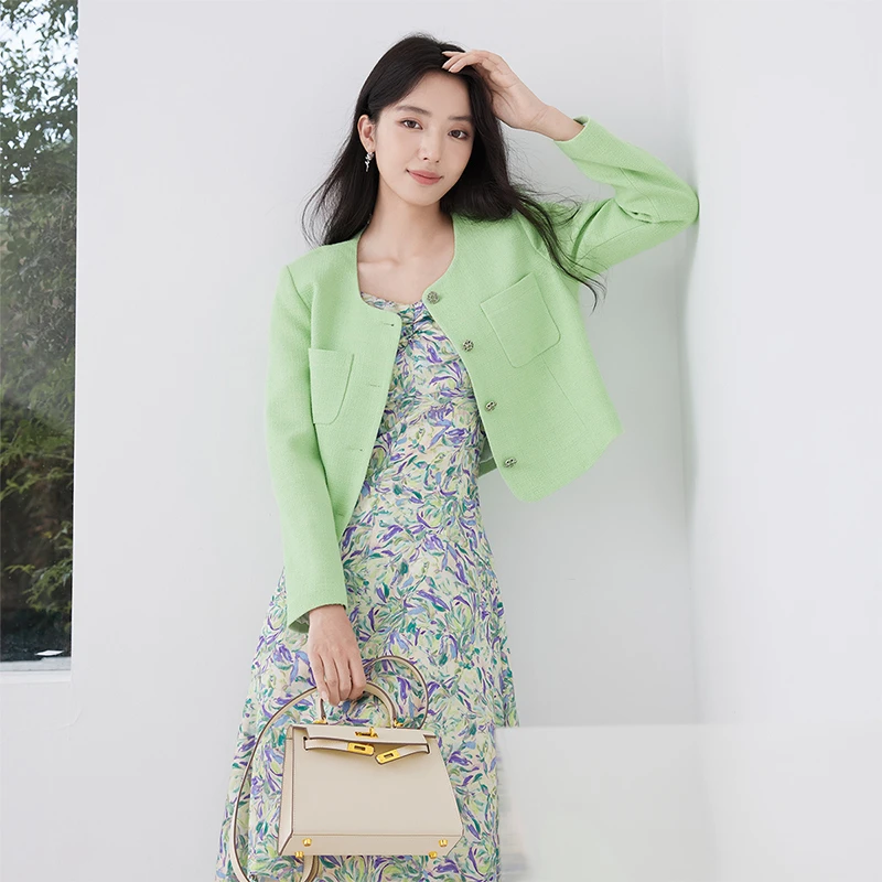 J4023200短外套 香影小香风外套女短款秋冬新款名媛