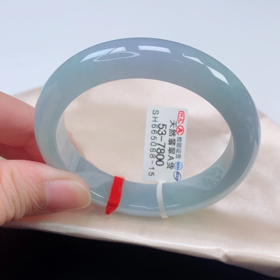 未镶嵌手镯翡翠53正圈