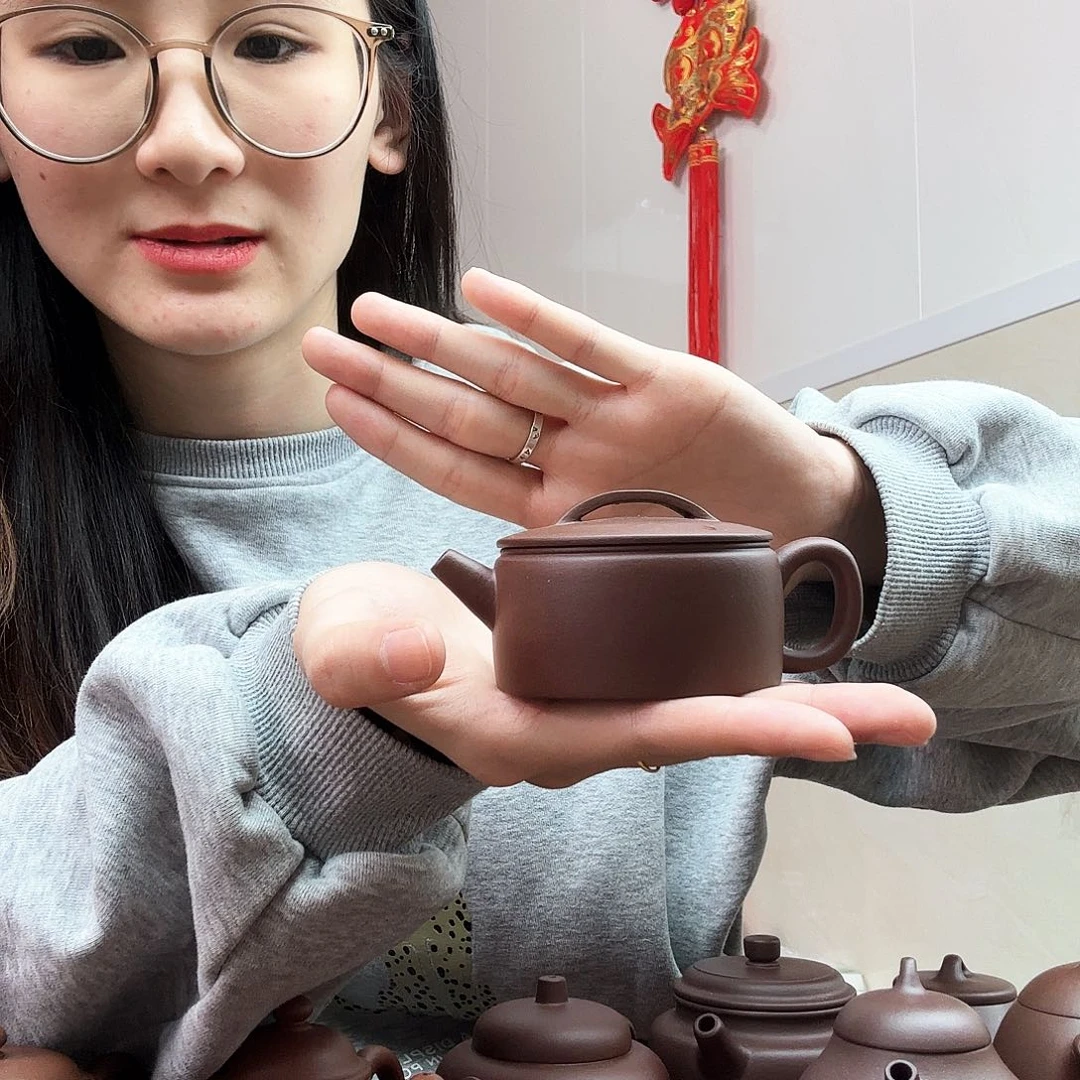 紫砂茶壶@****e小汉瓦半手工