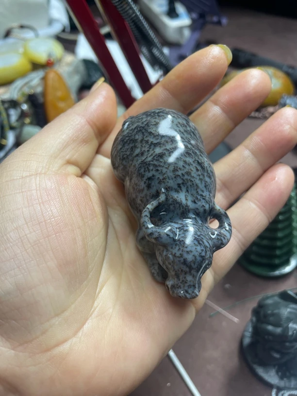 和田玉 把 件 牛牛