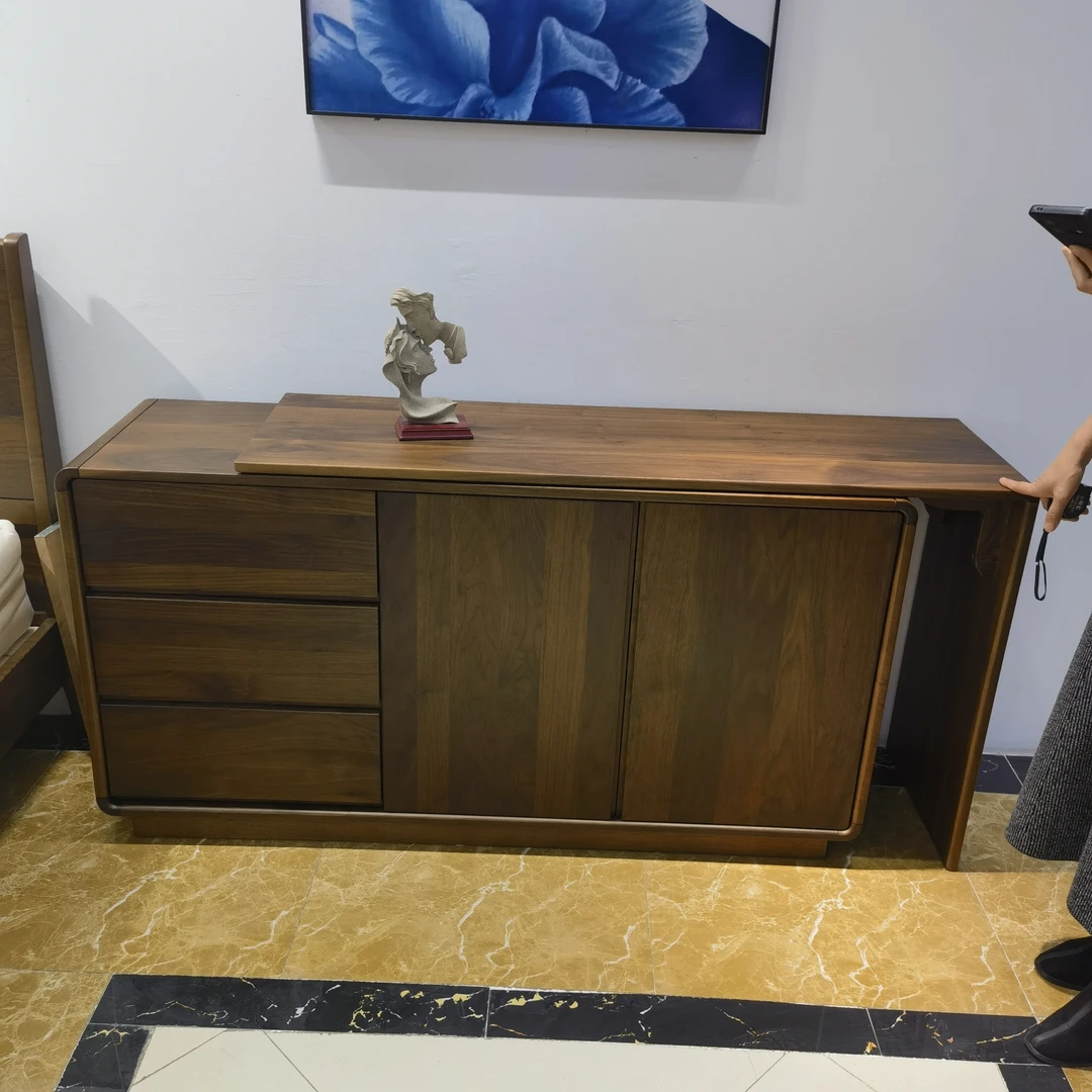 北美黑胡桃七字板柜子