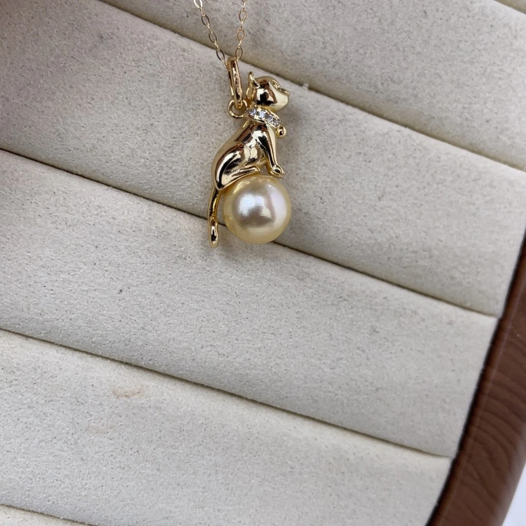 颈饰银S925镶嵌海水珍珠