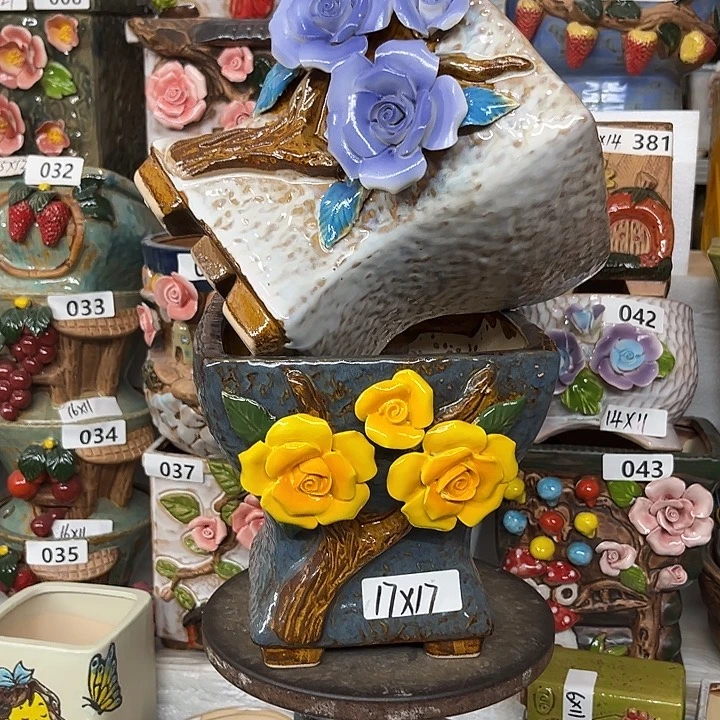 花盆紫砂粗陶材质多肉花盆