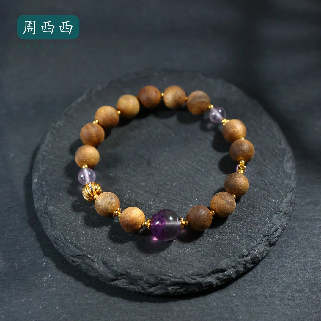 精美珠宝沉香木8.5mm+气质百搭轻奢多样性发一17078