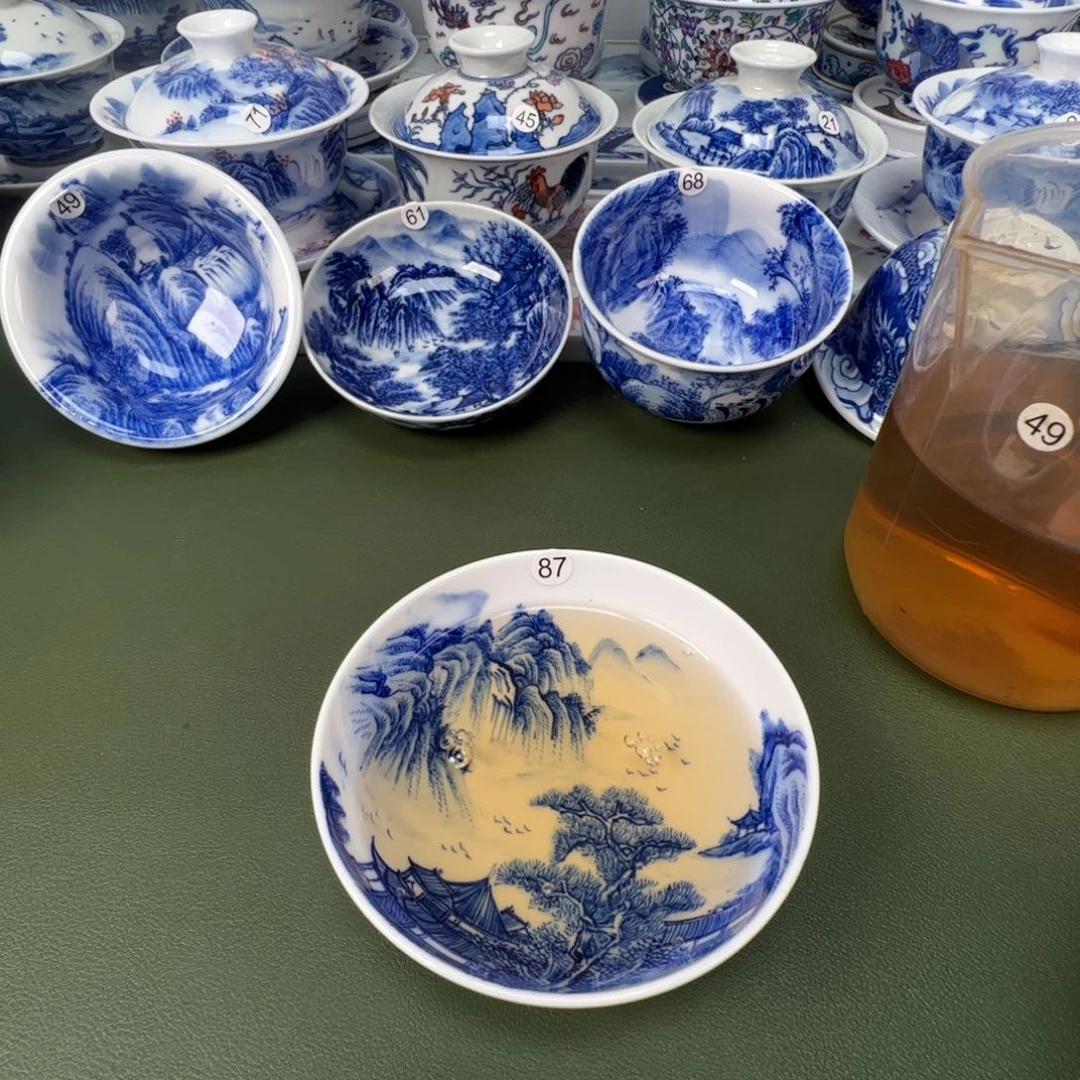 景德镇纯手工纯手绘茶具木木87